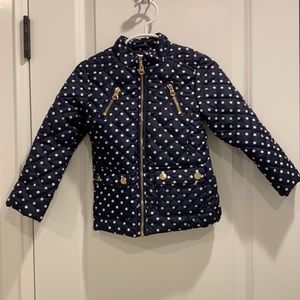 C&C California Girls 2T Polka Dot Jacket, Navy